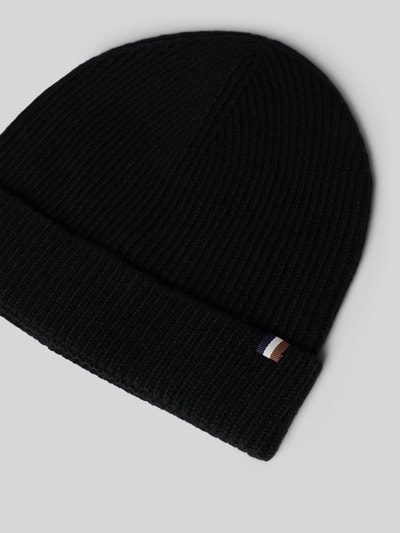 bugatti Beanie mit Schurwoll-Anteil Black 2