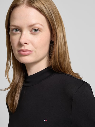 Tommy Hilfiger Slim Fit Langarmshirt aus reiner Baumwolle BLACK 3