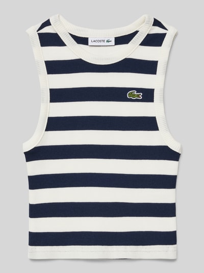 Lacoste Spencer met streepmotief Wit - 1