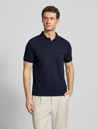 HECHTER PARIS Koszulka polo o kroju regular fit z bawełny Granatowy 4
