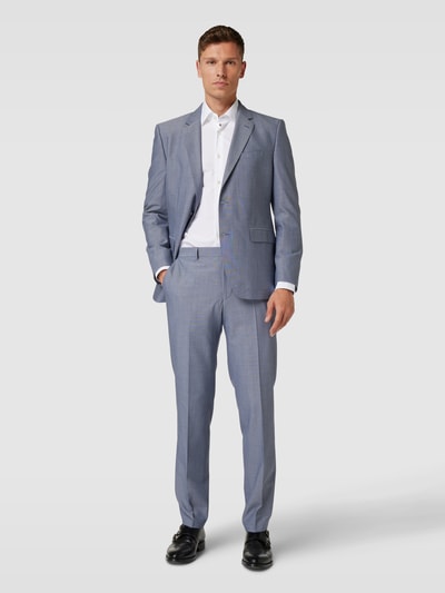 BOSS Pantalon met persplooien, model 'Leon' Bleu - 1