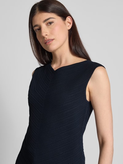 BOSS Blousetop van viscosemix, model 'Faitini' Marineblauw - 3