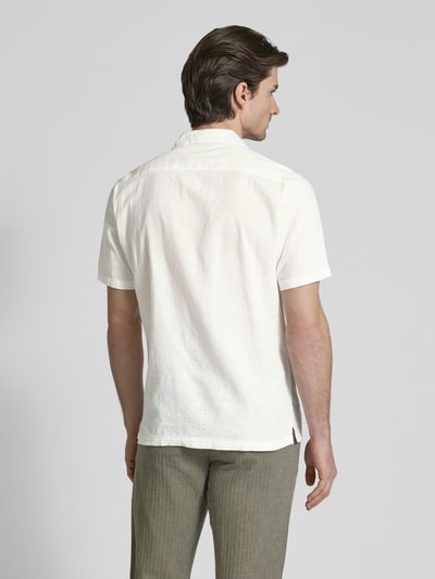 Lindbergh Relaxed Fit Leinenhemd mit 1/2-Arm Weiss 5