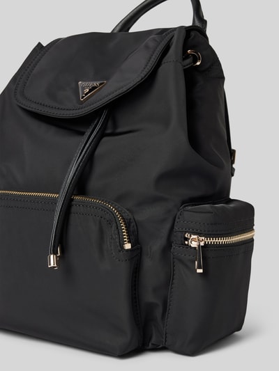 Guess Rucksack mit Label-Applikation Modell 'ECO GEMMA' Black 3