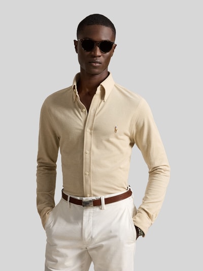 Polo Ralph Lauren Koszula casualowa o kroju regular fit z czystej bawełny Beżowy 4