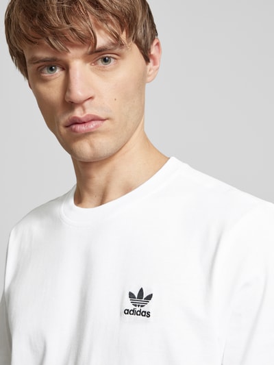 adidas Originals T-Shirt mit Label-Stitching Weiss 3