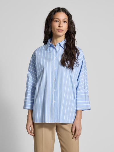 Weekend Max Mara Relaxed fit overhemdblouse met 3/4-mouwen, model 'HUDSON' Lichtblauw - 4