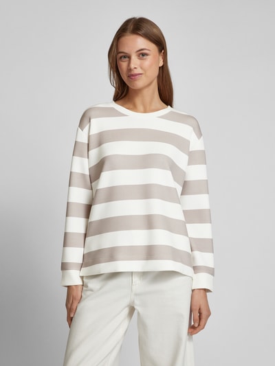 Christian Berg Woman Sweatshirt mit Rundhalsausschnitt Mud 4