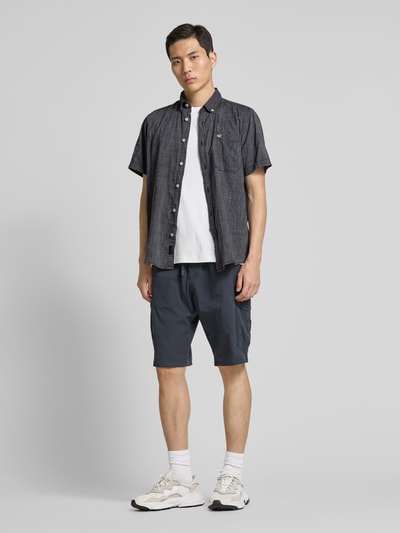 camel active Regular Fit Freizeithemd mit Button-Down-Kragen Modell 'Yarn' Marine 1