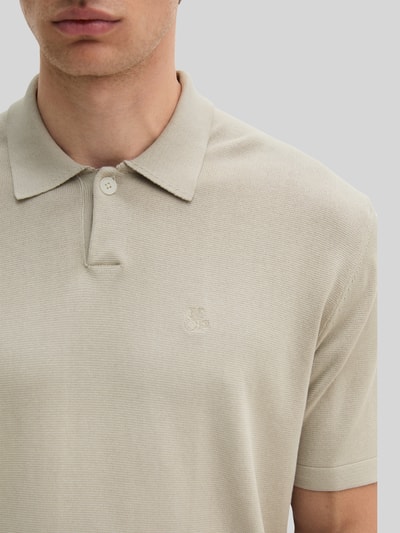 Marc O'Polo Regular Fit Poloshirt aus reiner Baumwolle Mittelgrau 3