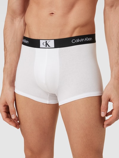 Calvin Klein Underwear Trunks mit Label-Detail im 3er-Pack Mittelgrau Melange 3