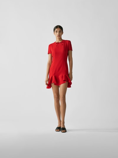 Dsquared2 Minikleid mit Volantsaum Rot 1