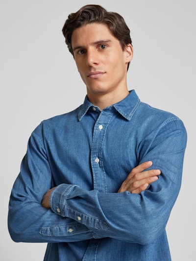 Jack & Jones Premium Koszula jeansowa z kołnierzykiem typu kent model ‘REGENT’ Niebieski 3