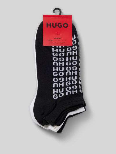 HUGO Socken mit Label-Detail im 3er-Pack Black 3