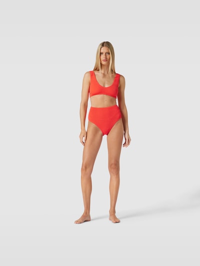 Sorbet Island Bikini-Set mit Strukturmuster Rot 1