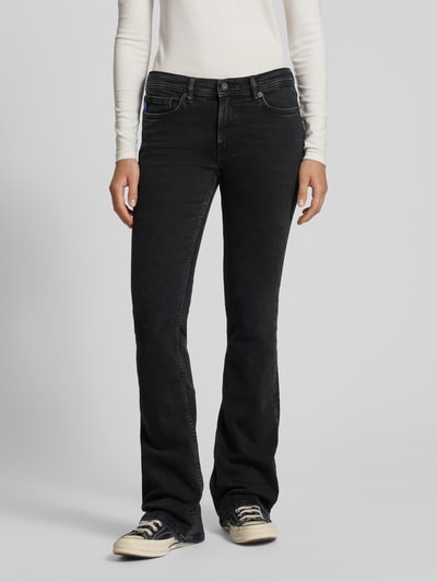 Hugo Blue Flared-Fit Jeans aus Baumwoll-Mix Modell 'GETTI_B' Black 4