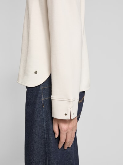 monari Sweatshirt met tunnelkoord en labeldetail Beige - 3