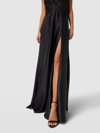 LUXUAR FASHION Abendkleid mit Ziersteinbesatz Black 3
