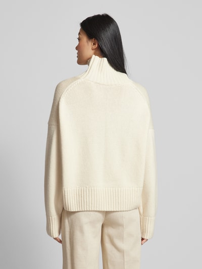 Lanius Gebreide pullover met opstaande kraag Offwhite - 5