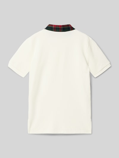 Polo Ralph Lauren Teens Regular fit poloshirt met logostitching Ecru - 3