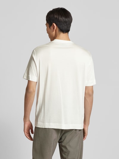 Emporio Armani T-Shirt mit Label-Stitching Offwhite 5