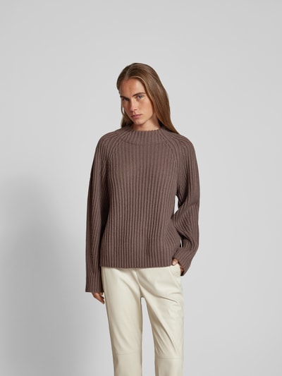 Juvia Pullover mit Stehkragen Mittelbraun 4