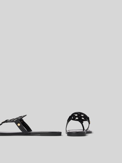 Tory Burch Zehentrenner mit Label-Detail Black 3