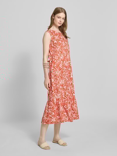 Smith and Soul Midi-jurk met ronde hals Rood - 1