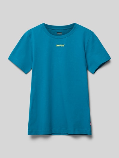 Levi’s® Kids T-shirt met labelprint Petrol - 1