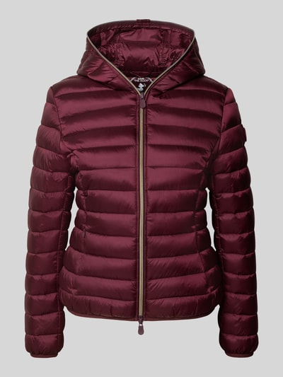 SAVE THE DUCK Kurtka pikowana z zamkiem błyskawicznym dwustronnym model ‘ALEXIS’ Bordowy 2