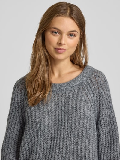 Smith and Soul Relaxed Fit Strickpullover mit Mohair-Anteil Dunkelgrau 3