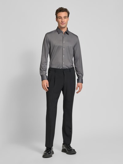 BOSS Slim Fit Business-Hemd mit Kentkragen Modell 'Roan' Black 1