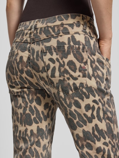 Buena Vista Straight fit broek in verkorte pasvorm, model 'Anna' Beige - 3