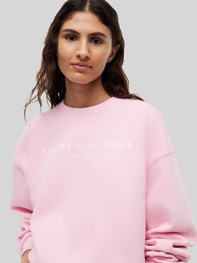 Tommy Hilfiger Relaxed Fit Sweatshirt aus Baumwoll-Mix Pink 3