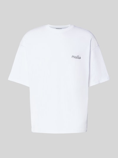 Review X MATW T-shirt met labelstitching Wit - 2