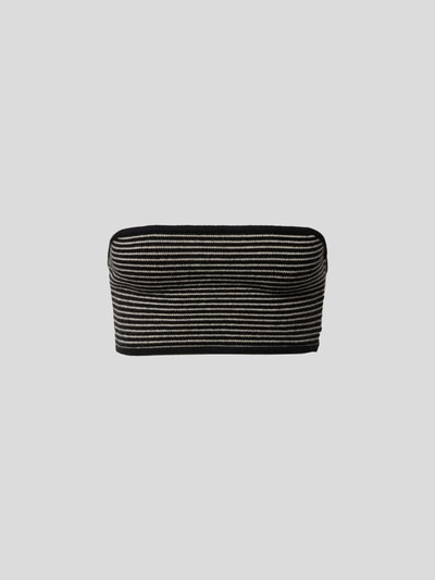 Lisa Yang Bandeau-Top aus Kaschmir Schwarz 2