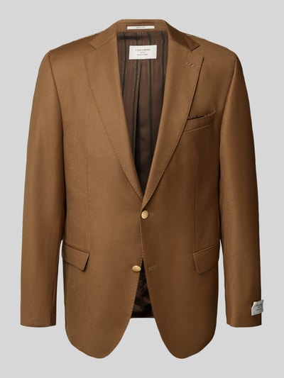 Carl Gross Regular Fit 2-Knopf-Sakko aus Schurwoll-Kaschmir-Mix Modell 'TASSILO' Camel 2