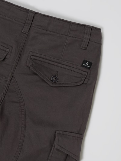 Jack & Jones Spodnie cargo o kroju slim fit z dodatkiem streczu model ‘Paul’  Antracytowy 4