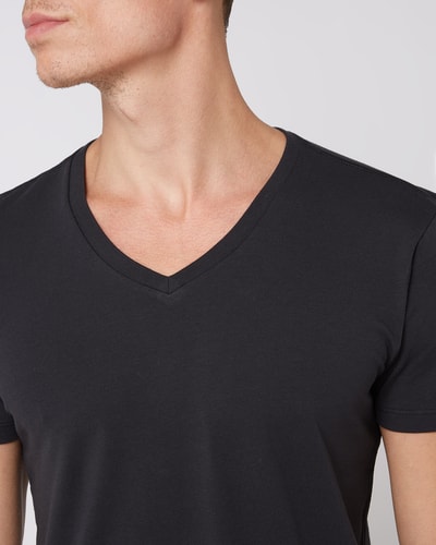 Levi's® T-shirt met labeldetail in een set van 2 stuks Zwart - 2