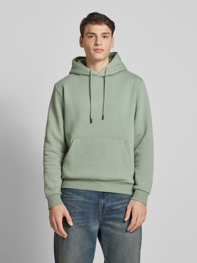 Jack & Jones Bluza z kapturem i kieszenią kangurką model ‘BRADLEY’ Miętowy 4