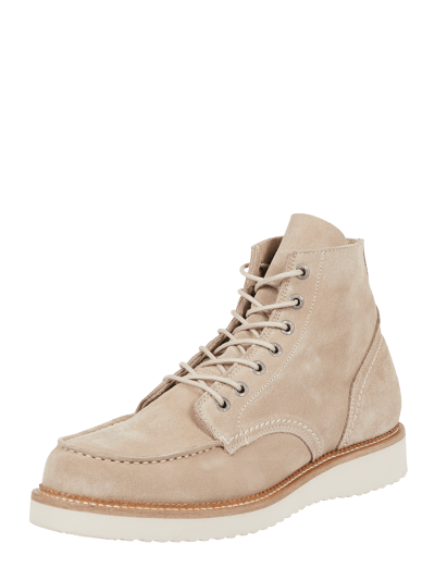 Selected Homme Boots aus Veloursleder Modell 'Teo' Sand 1