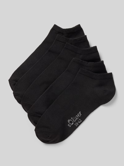 s.Oliver RED LABEL Sneaker-Socken aus Baumwoll-Mix Black 1