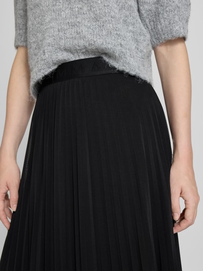 comma Midirock mit Logo-Stitching Black 3