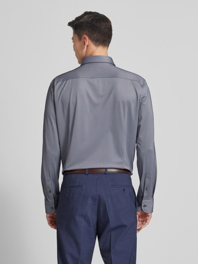 BOSS Slim fit zakelijk overhemd met kentkraag Marineblauw - 5