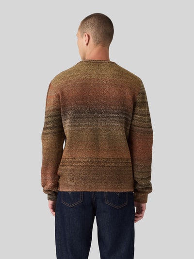 Levi's® Pullover mit weicher Bouclé-Struktur aus reiner Baumwolle Mittelbraun 5