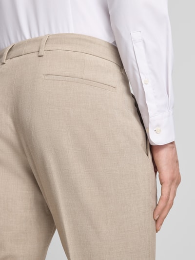 s.Oliver BLACK LABEL Regular Fit Anzughose mit Leinen-Anteil Beige 3