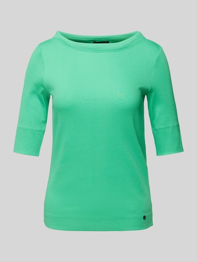 Marc Cain T-shirt met boothals Grasgroen - 2