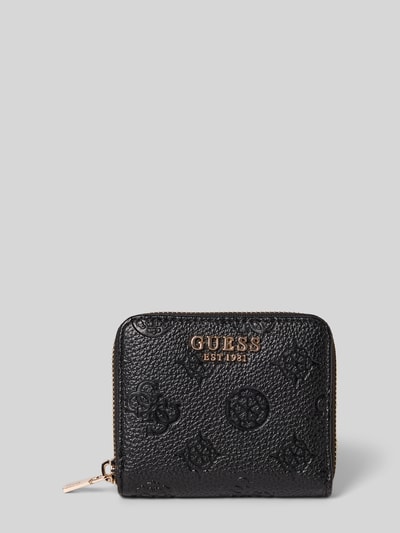Guess Portemonnee met labeldetail, model 'CRESIDIA' Zwart - 1