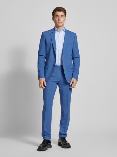 Stenstroms Slim Fit Business-Hemd mit Haifischkragen Blau 1