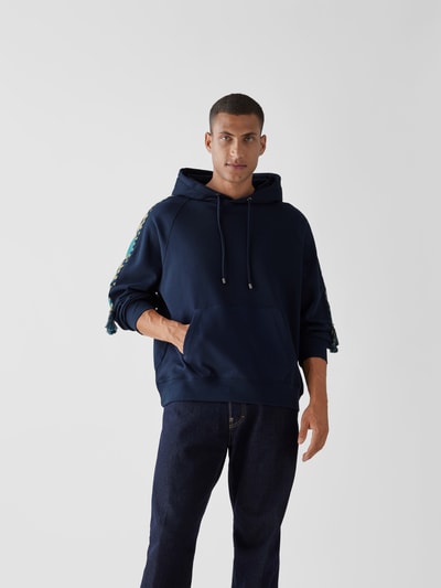 Etro Hoodie mit Zierbesatz Blau 4